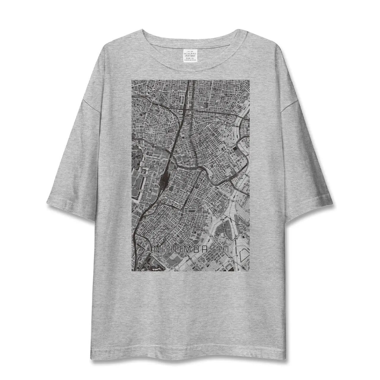 【日本橋(東京都)】地図柄ビッグシルエットTシャツ