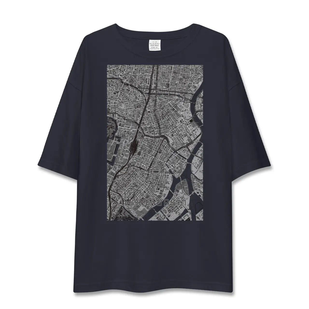 【日本橋(東京都)】地図柄ビッグシルエットTシャツ