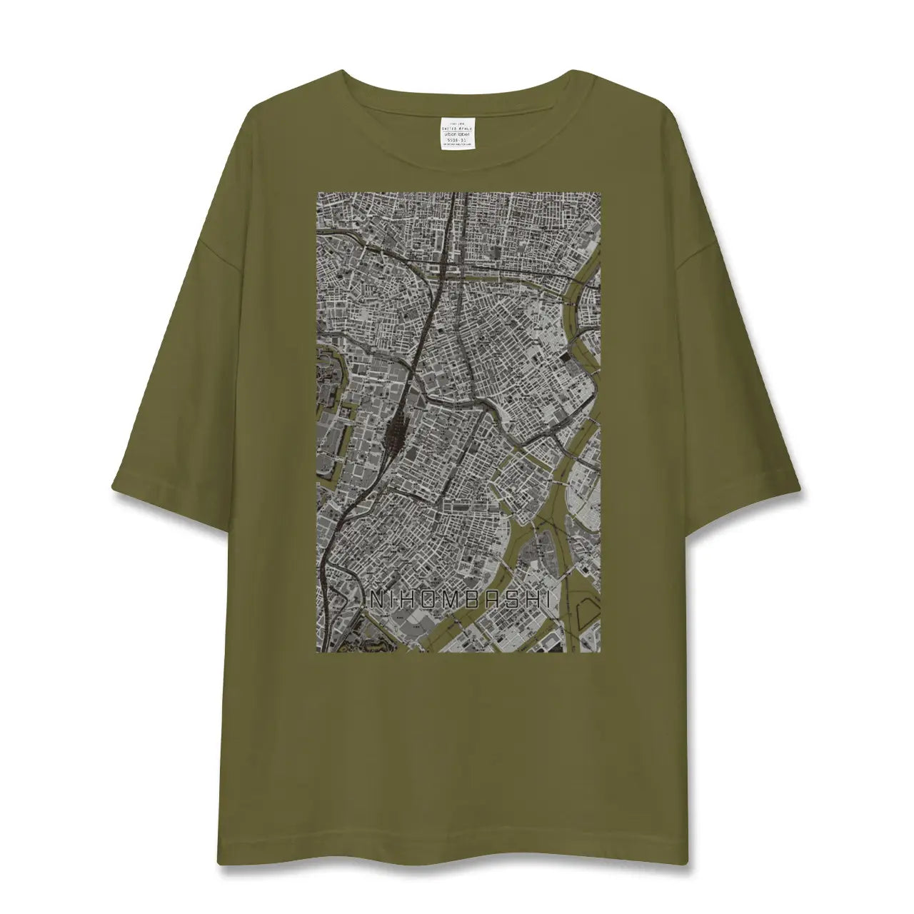 【日本橋(東京都)】地図柄ビッグシルエットTシャツ