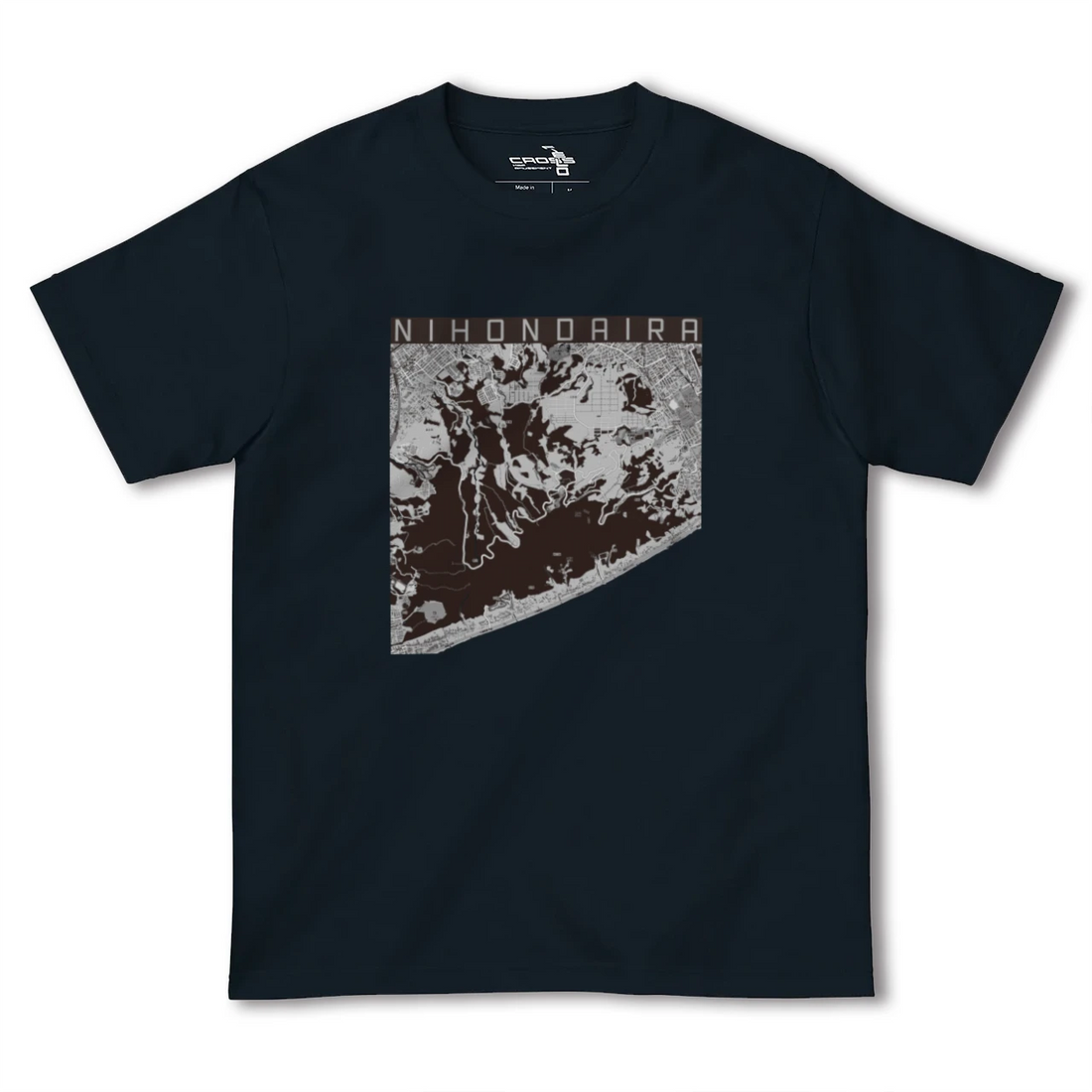 【日本平(静岡県)】地図柄ヘビーウェイトTシャツ