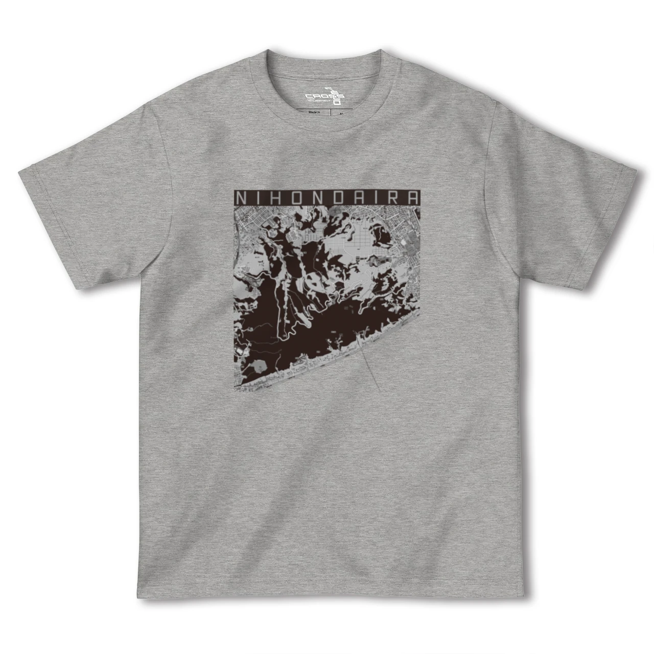 【日本平(静岡県)】地図柄ヘビーウェイトTシャツ