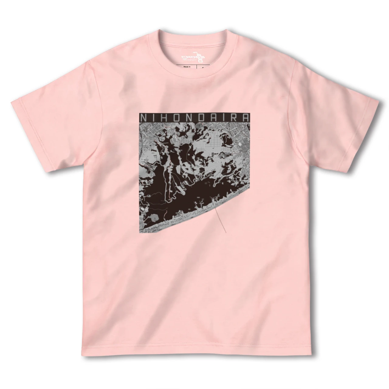 【日本平(静岡県)】地図柄ヘビーウェイトTシャツ