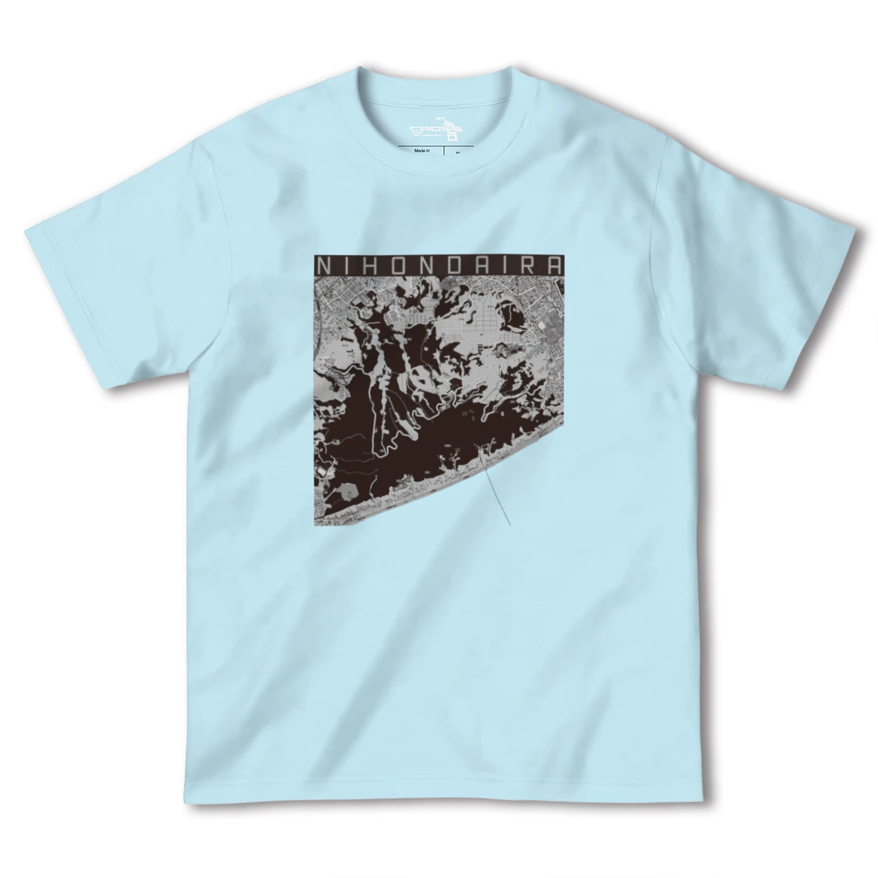 【日本平(静岡県)】地図柄ヘビーウェイトTシャツ