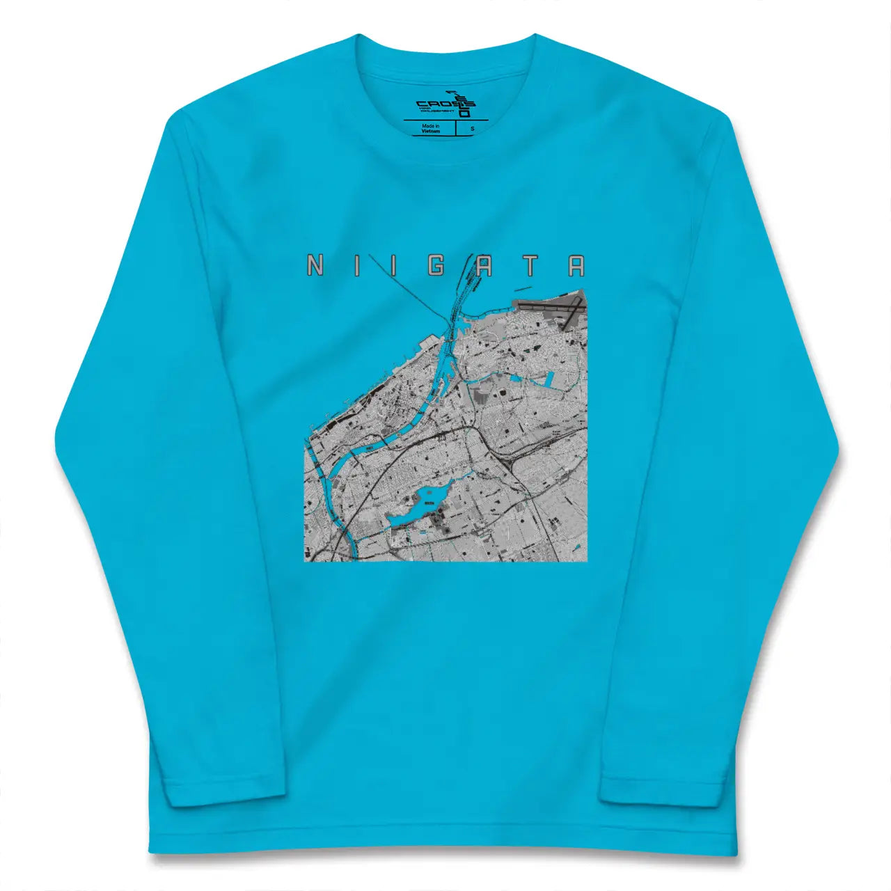 【新潟(新潟県)】地図柄ロングスリーブTシャツ
