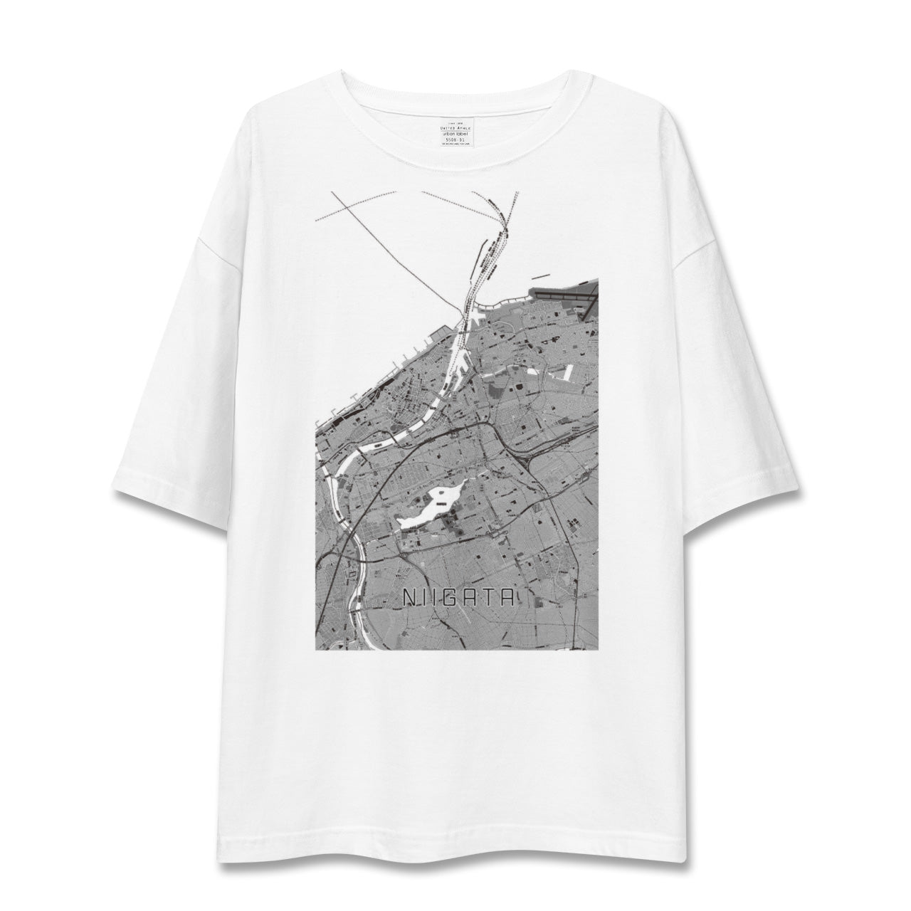 【新潟(新潟県)】地図柄ビッグシルエットTシャツ