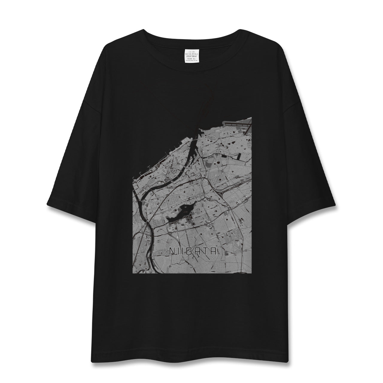 【新潟(新潟県)】地図柄ビッグシルエットTシャツ