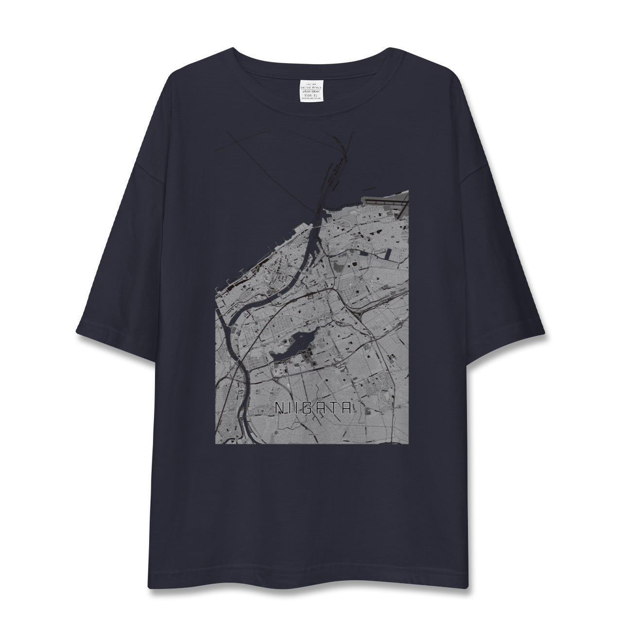 【新潟(新潟県)】地図柄ビッグシルエットTシャツ