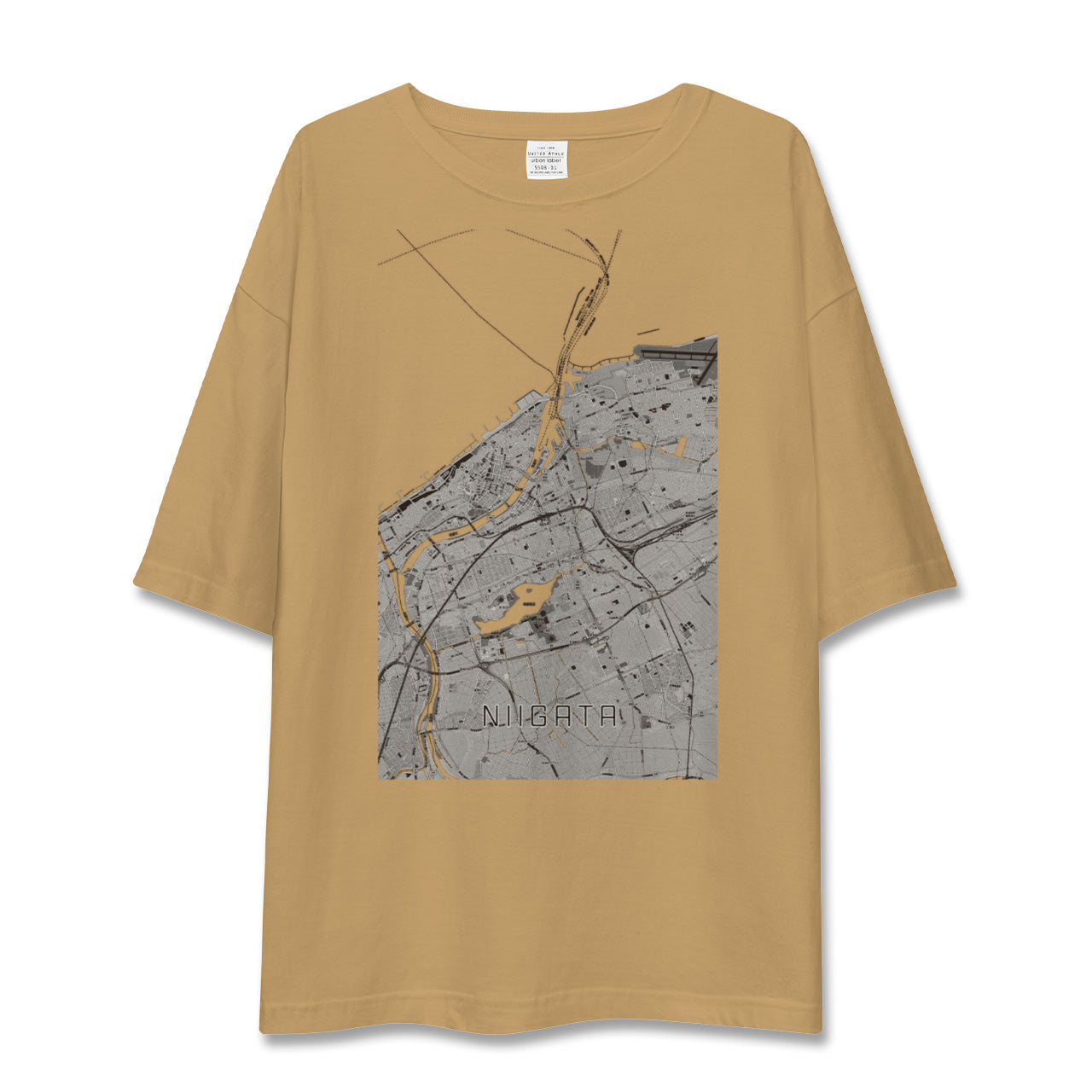【新潟(新潟県)】地図柄ビッグシルエットTシャツ