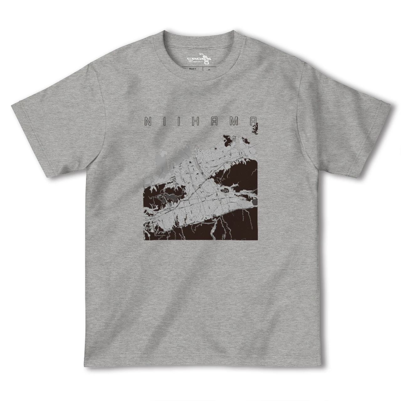 【新居浜(愛媛県)】地図柄ヘビーウェイトTシャツ