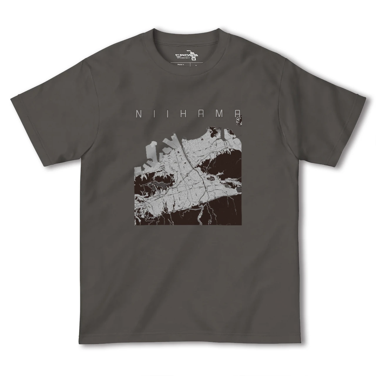 【新居浜(愛媛県)】地図柄ヘビーウェイトTシャツ