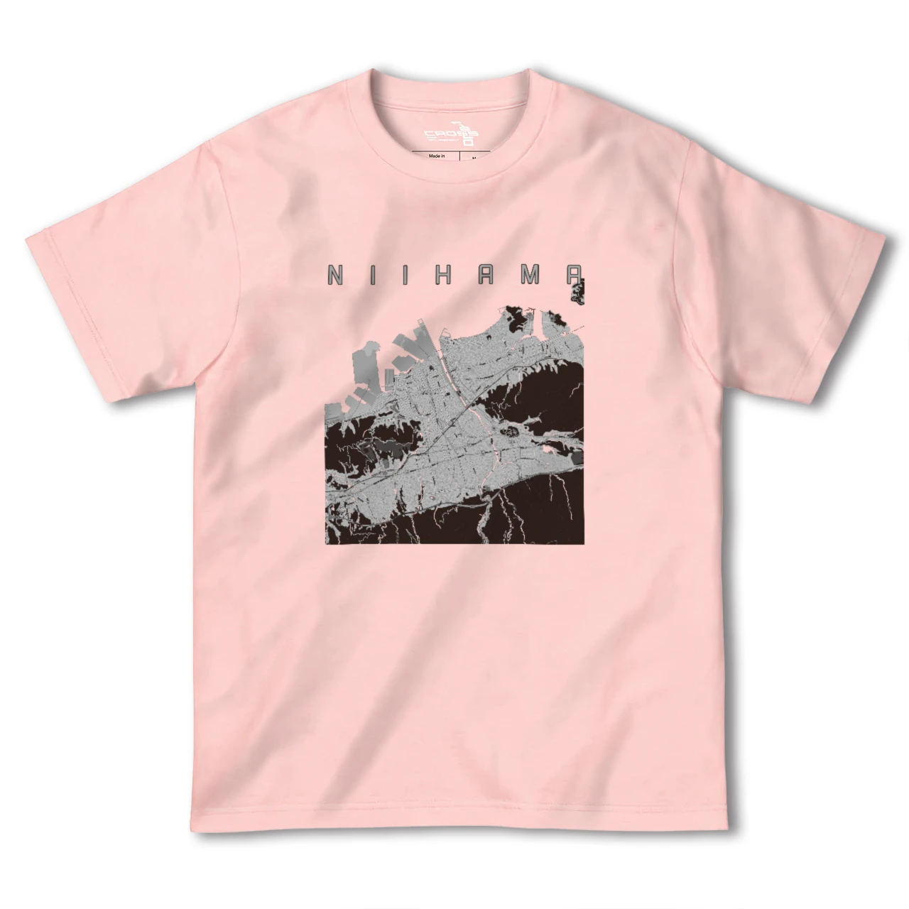 【新居浜(愛媛県)】地図柄ヘビーウェイトTシャツ