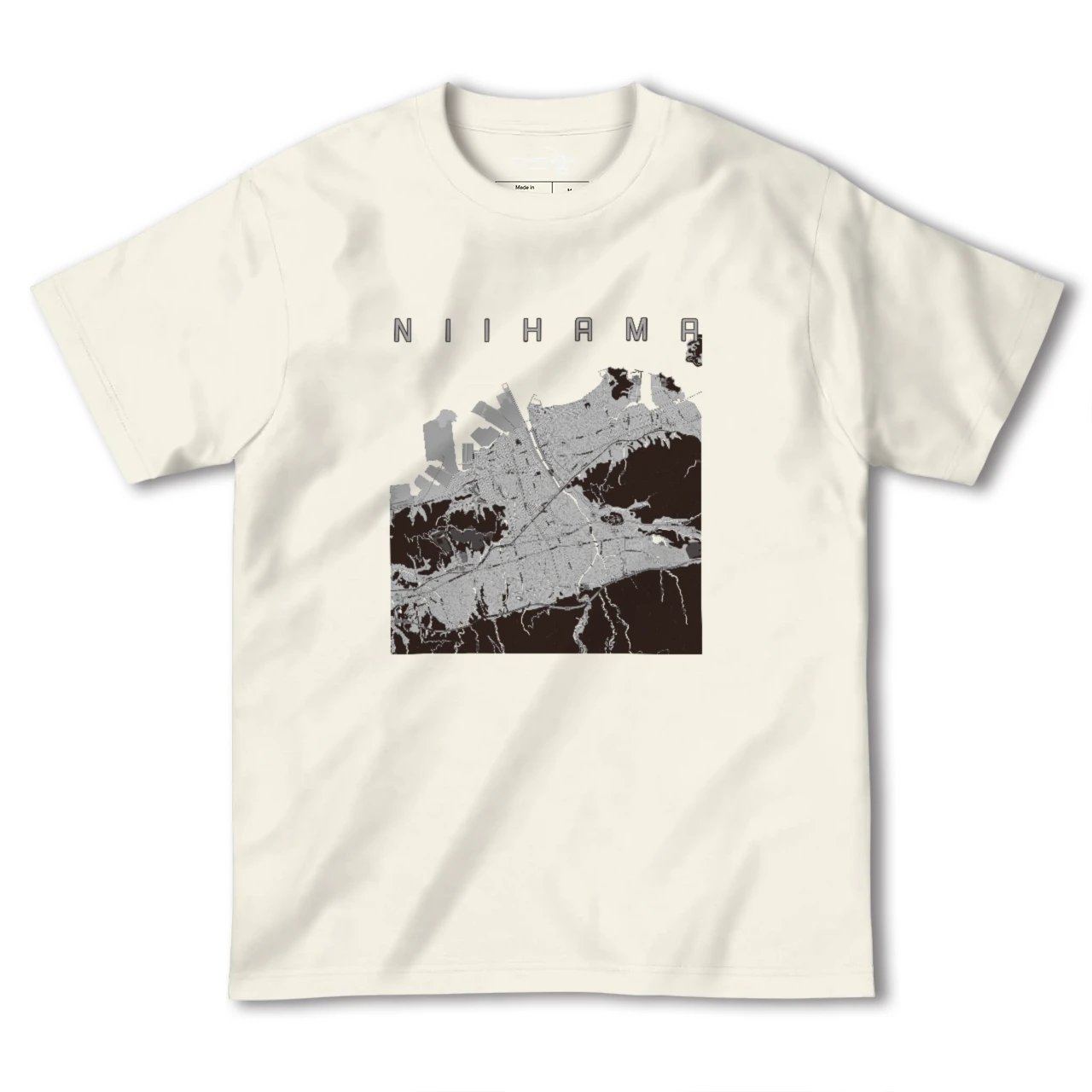 【新居浜(愛媛県)】地図柄ヘビーウェイトTシャツ