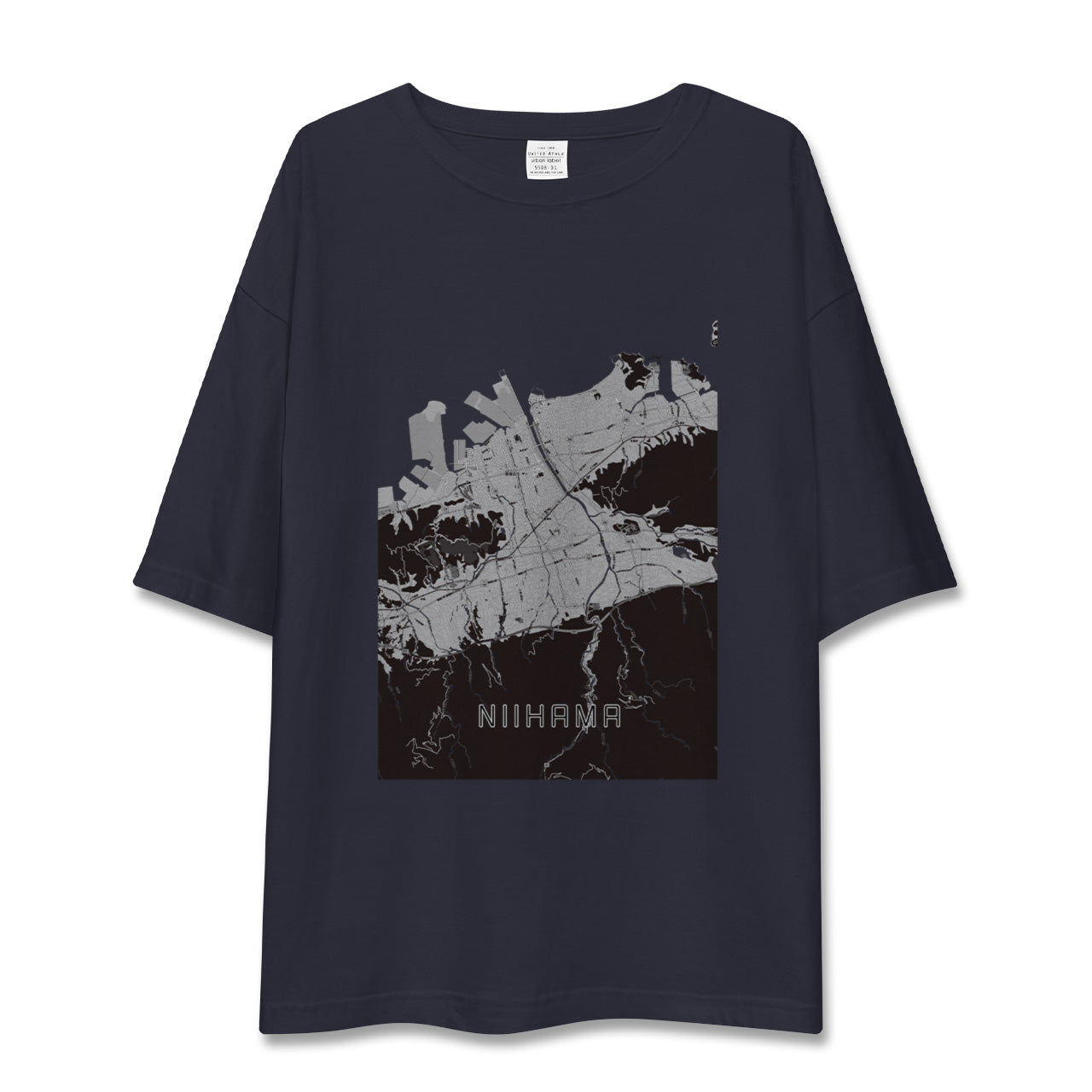 【新居浜(愛媛県)】地図柄ビッグシルエットTシャツ