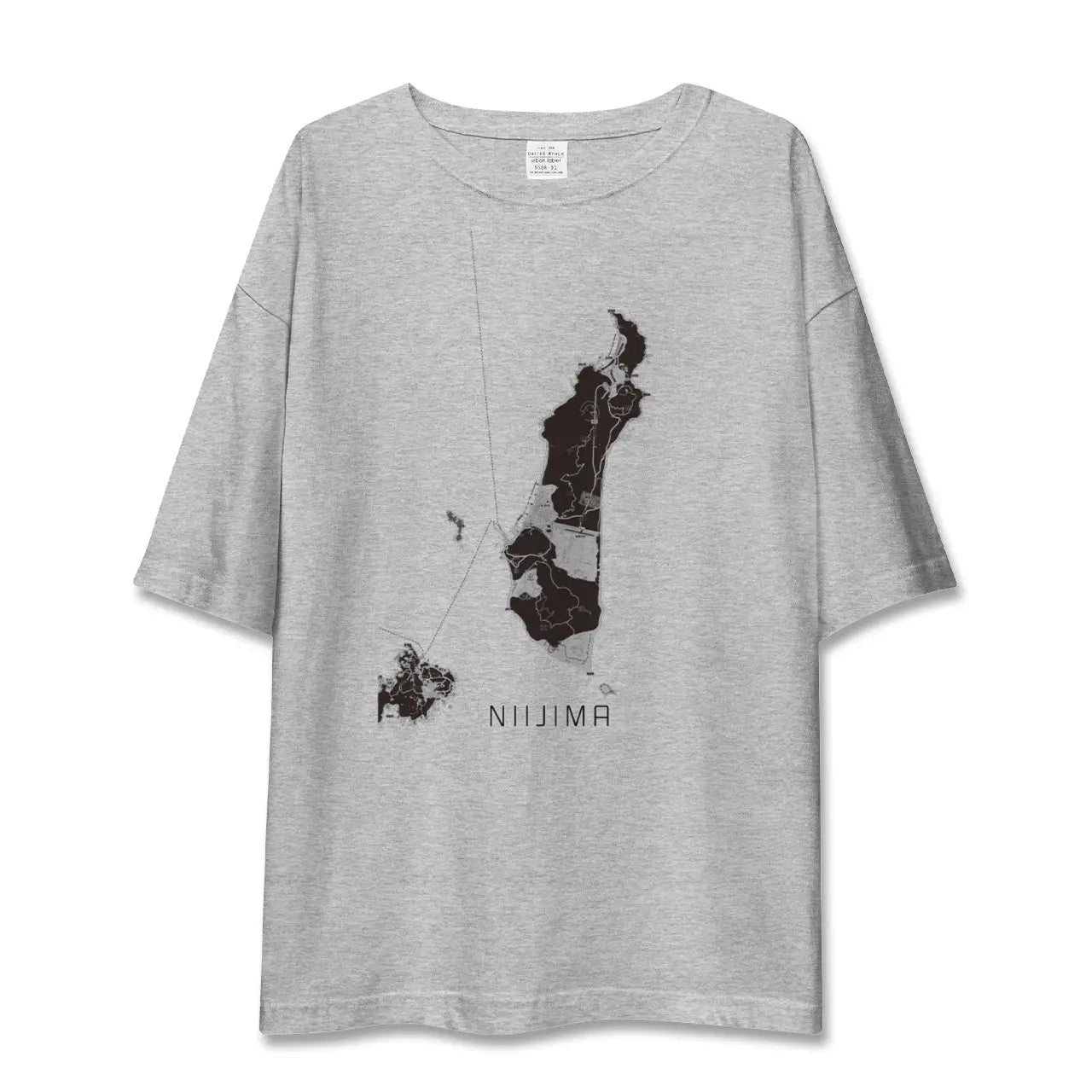 【新島(東京都)】地図柄ビッグシルエットTシャツ