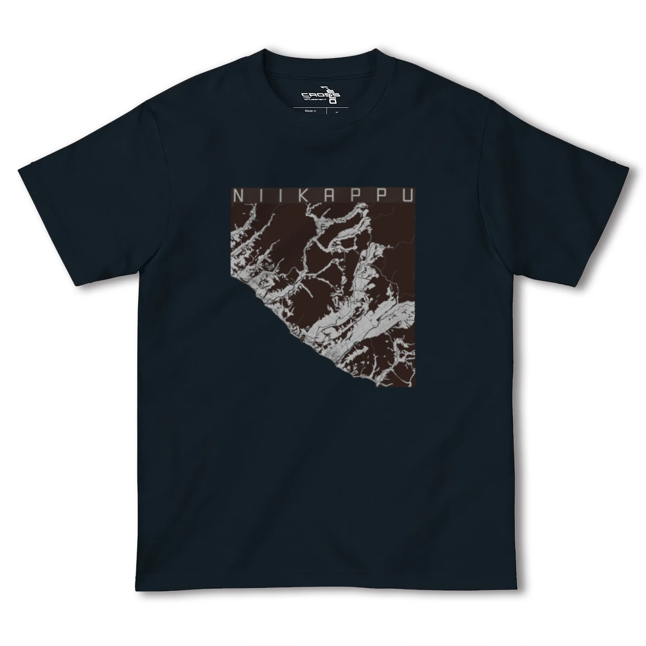 【新冠(北海道)】地図柄ヘビーウェイトTシャツ
