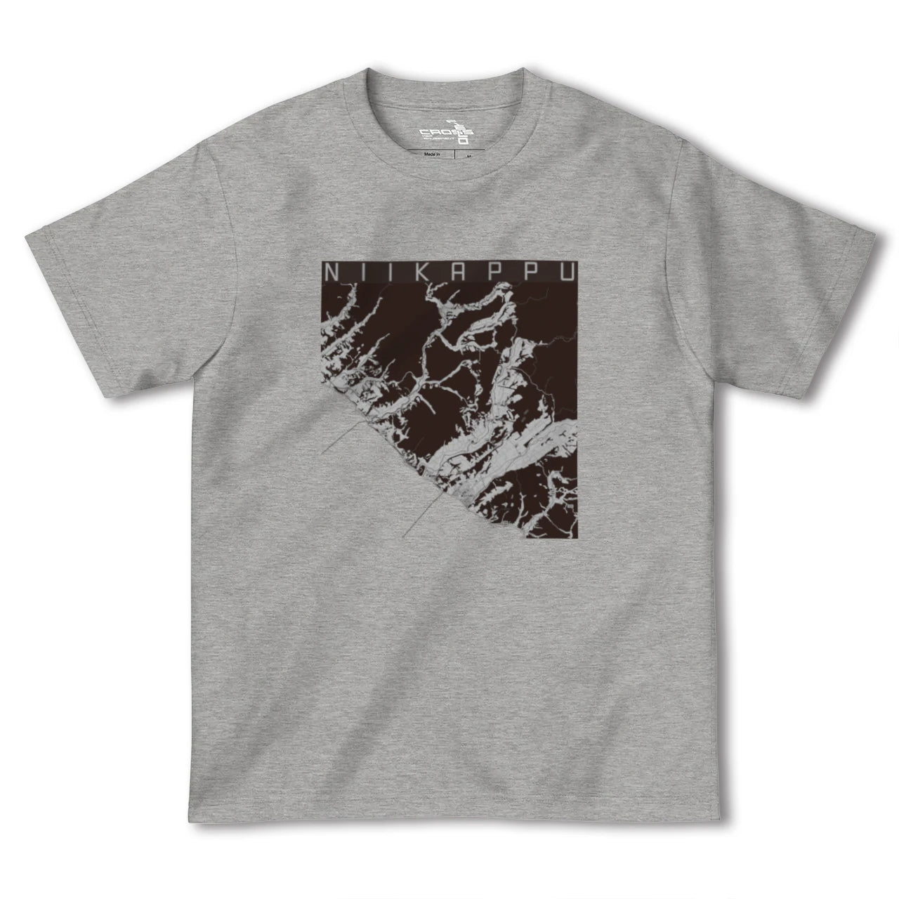 【新冠(北海道)】地図柄ヘビーウェイトTシャツ
