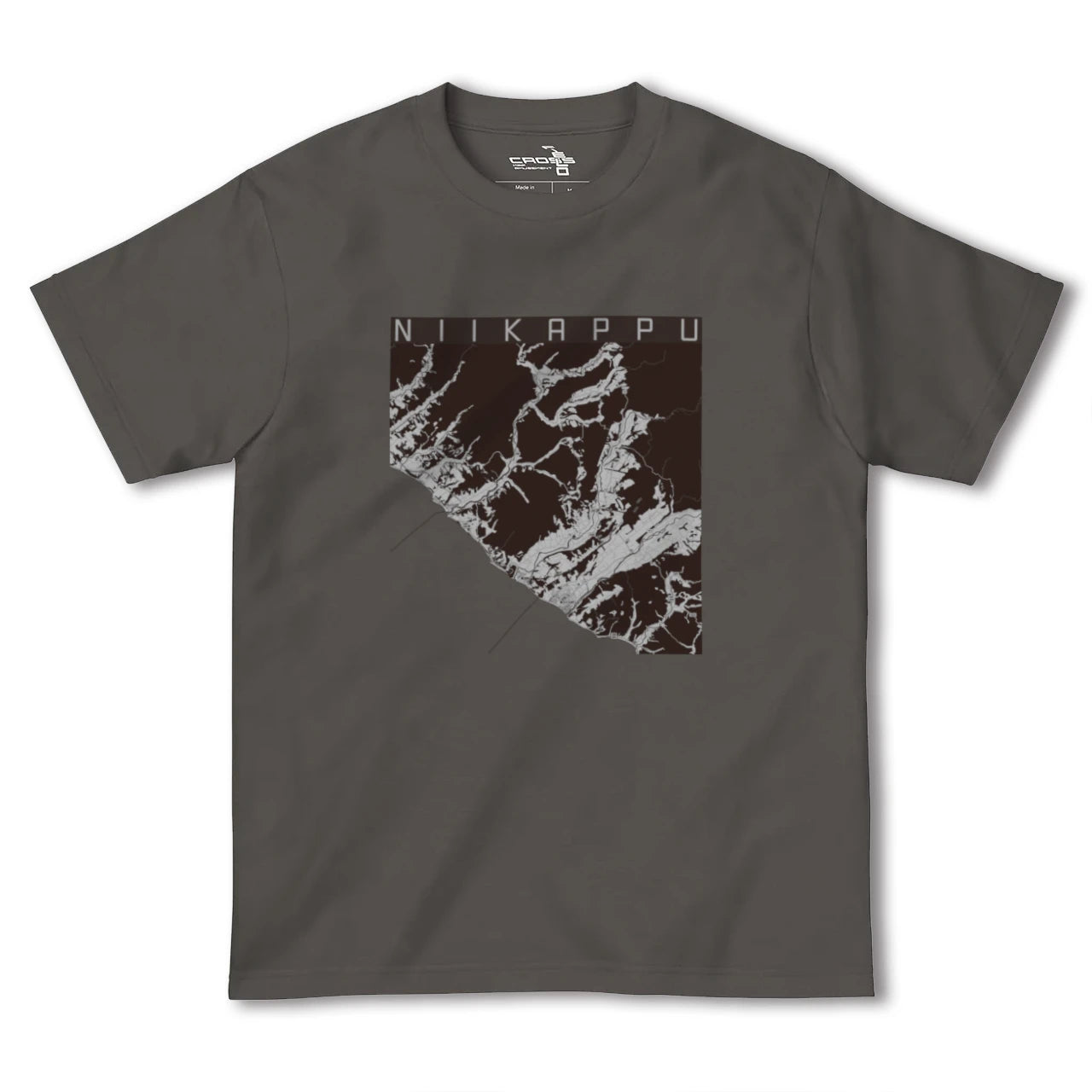 【新冠(北海道)】地図柄ヘビーウェイトTシャツ