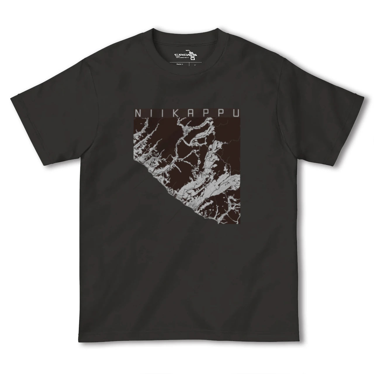 【新冠(北海道)】地図柄ヘビーウェイトTシャツ