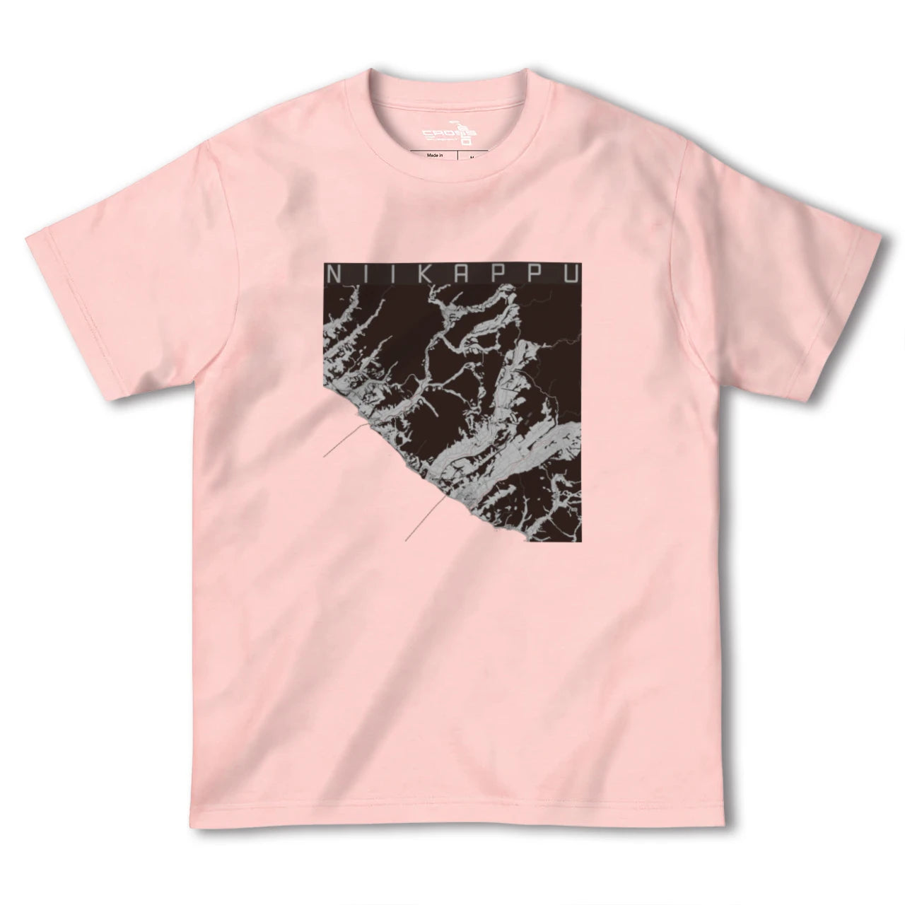 【新冠(北海道)】地図柄ヘビーウェイトTシャツ