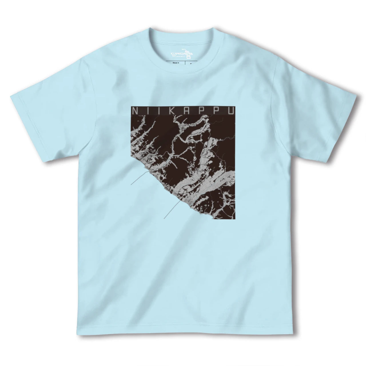 【新冠(北海道)】地図柄ヘビーウェイトTシャツ