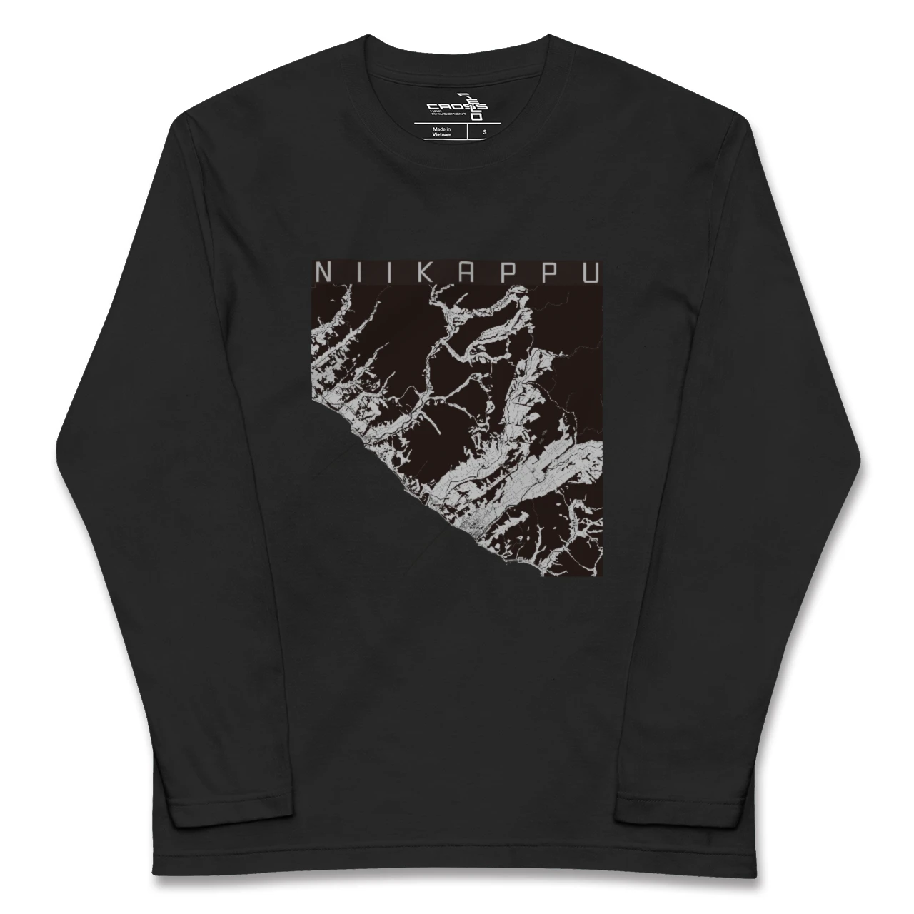 【新冠(北海道)】地図柄ロングスリーブTシャツ