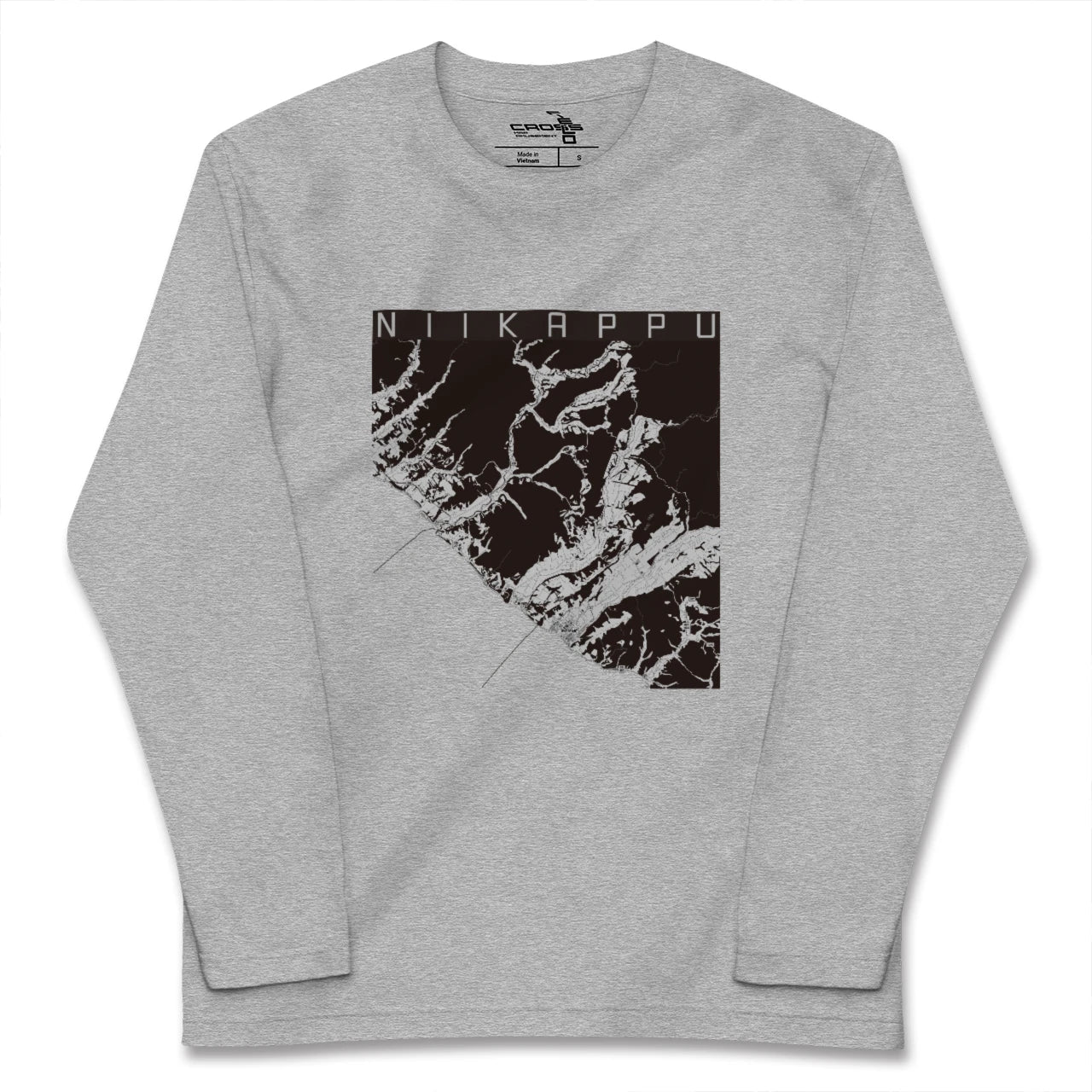 【新冠(北海道)】地図柄ロングスリーブTシャツ