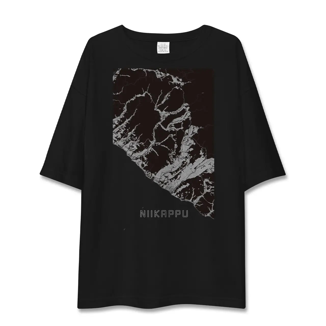 【新冠(北海道)】地図柄ビッグシルエットTシャツ