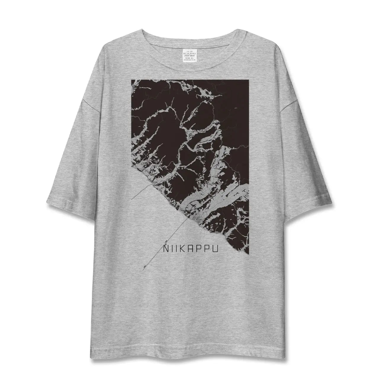 【新冠(北海道)】地図柄ビッグシルエットTシャツ