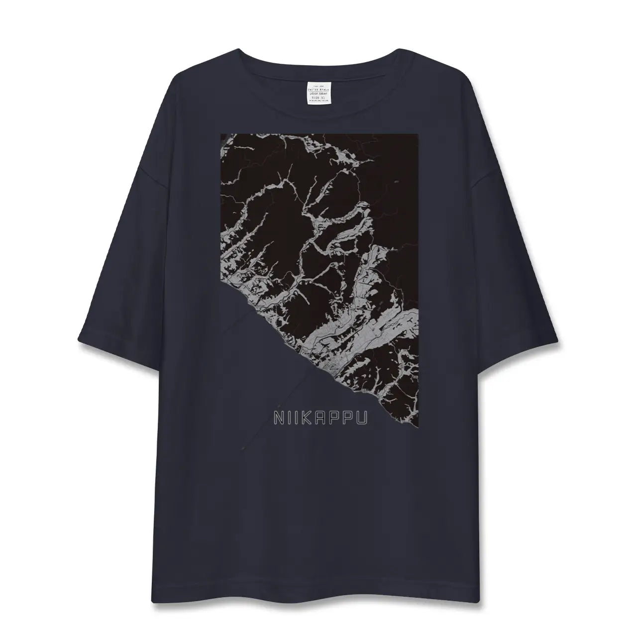 【新冠(北海道)】地図柄ビッグシルエットTシャツ