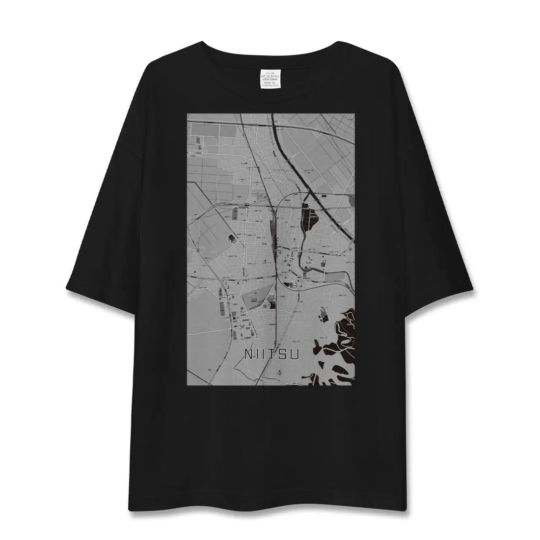 【新津(新潟県)】地図柄ビッグシルエットTシャツ