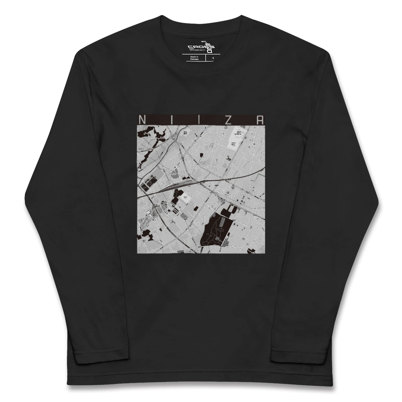 【新座(埼玉県)】地図柄ロングスリーブTシャツ