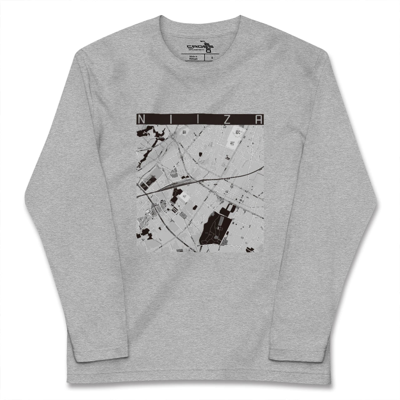 【新座(埼玉県)】地図柄ロングスリーブTシャツ