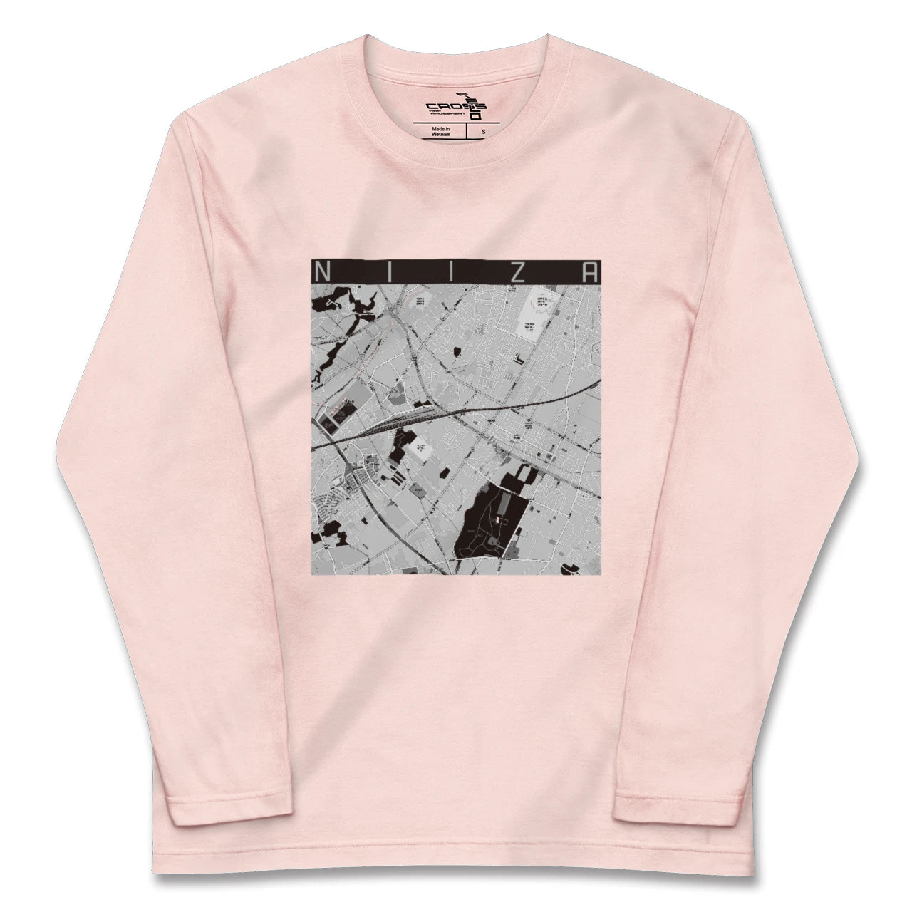 【新座(埼玉県)】地図柄ロングスリーブTシャツ