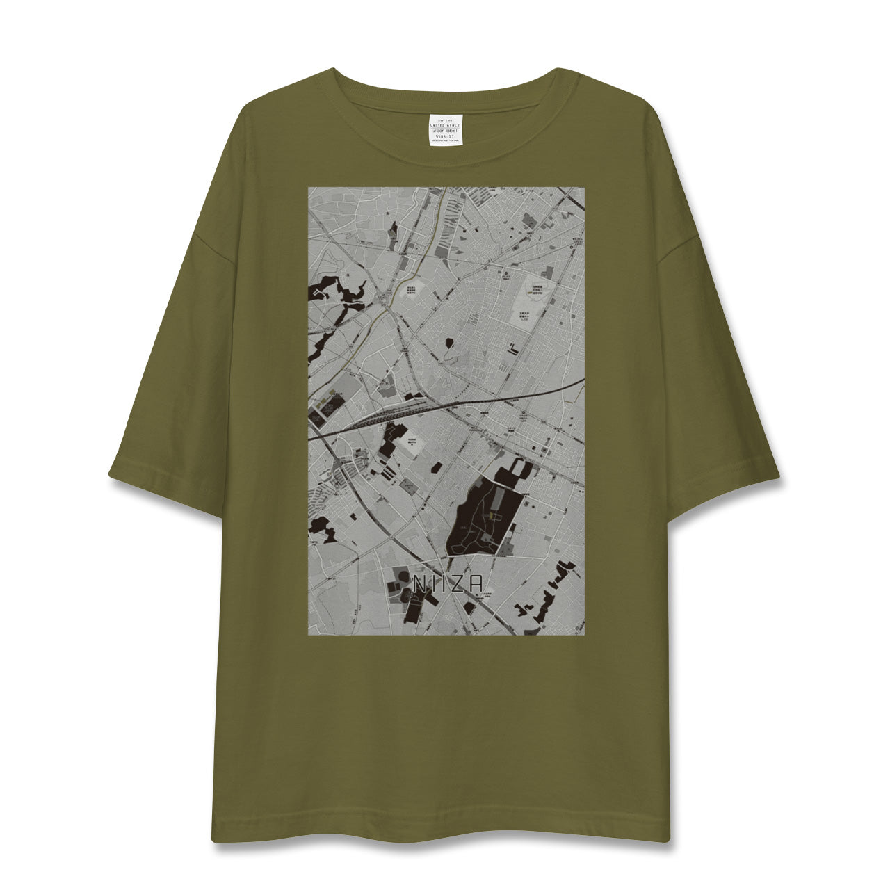 【新座(埼玉県)】地図柄ビッグシルエットTシャツ