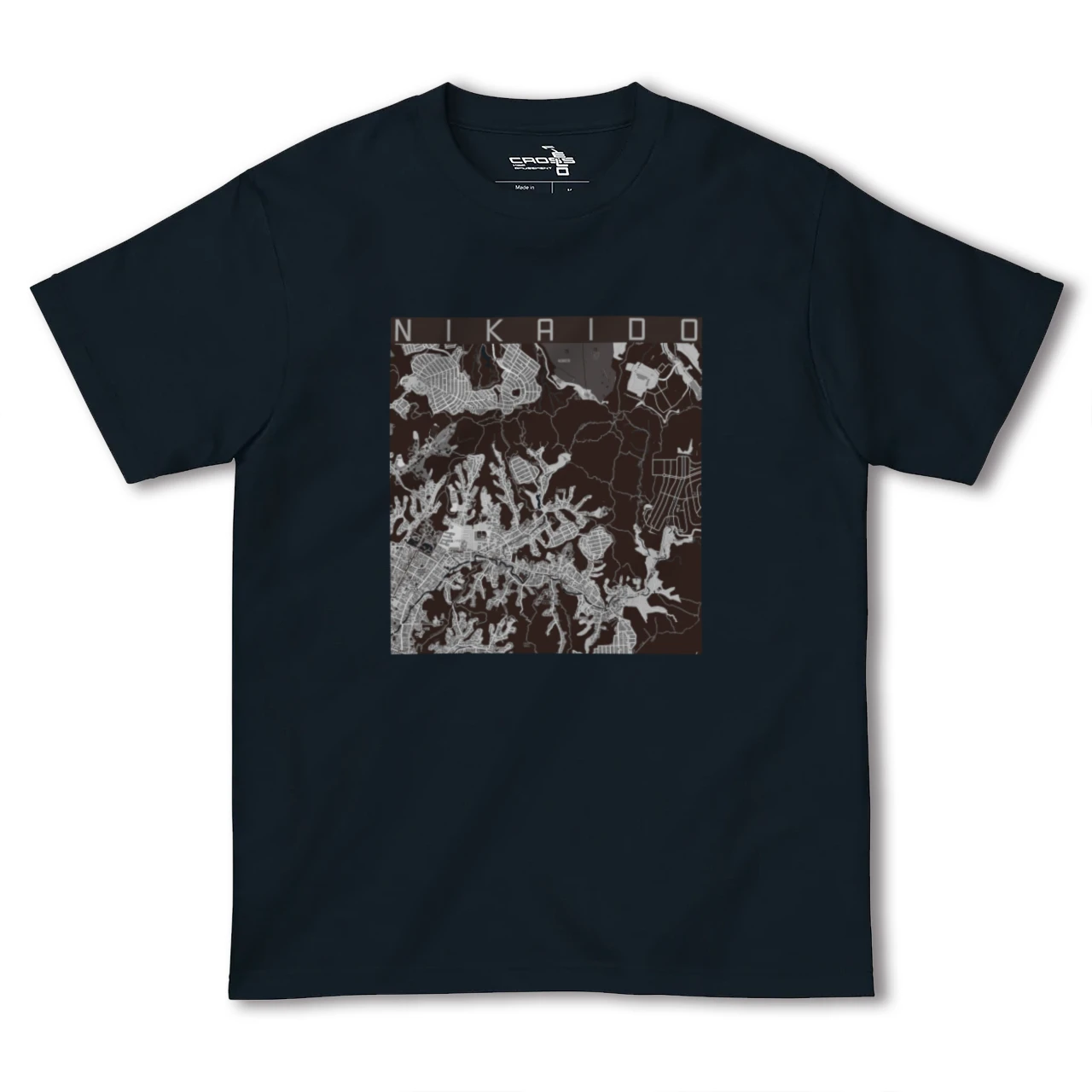 【二階堂(神奈川県)】地図柄ヘビーウェイトTシャツ