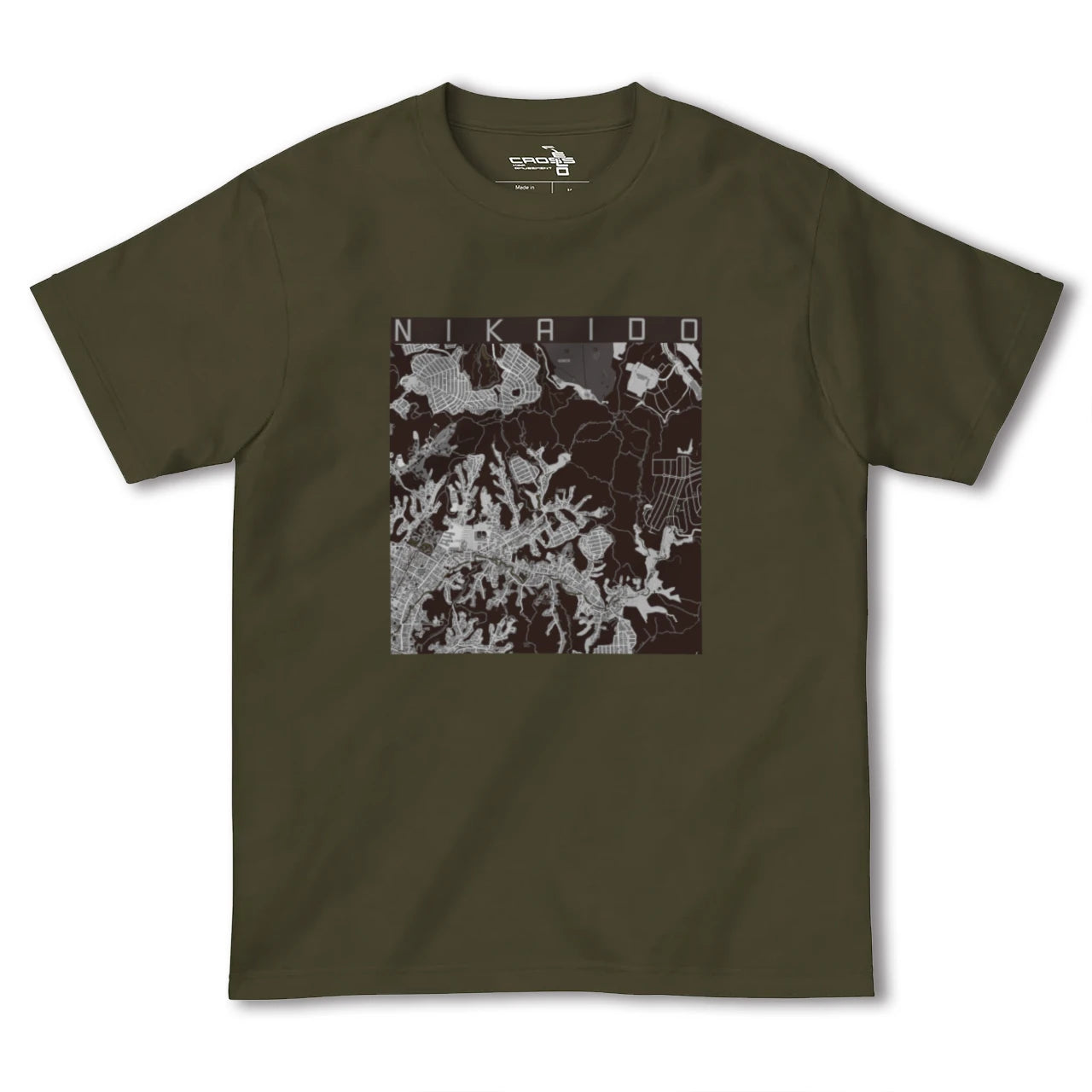 【二階堂(神奈川県)】地図柄ヘビーウェイトTシャツ