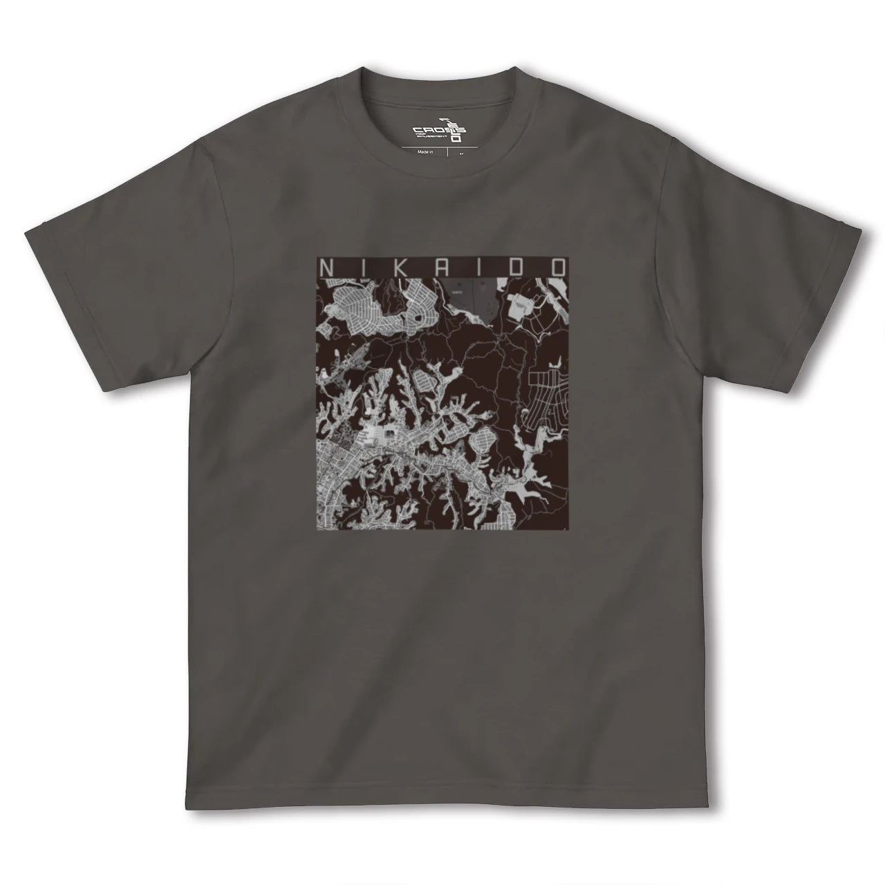 【二階堂(神奈川県)】地図柄ヘビーウェイトTシャツ