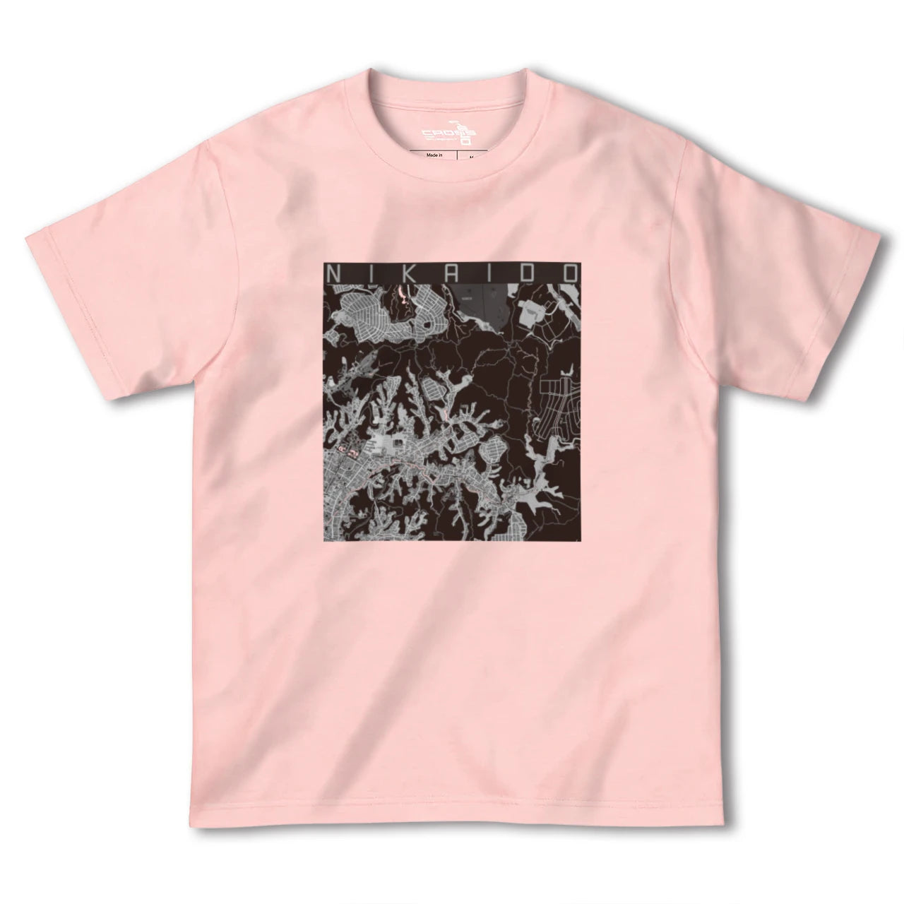 【二階堂(神奈川県)】地図柄ヘビーウェイトTシャツ
