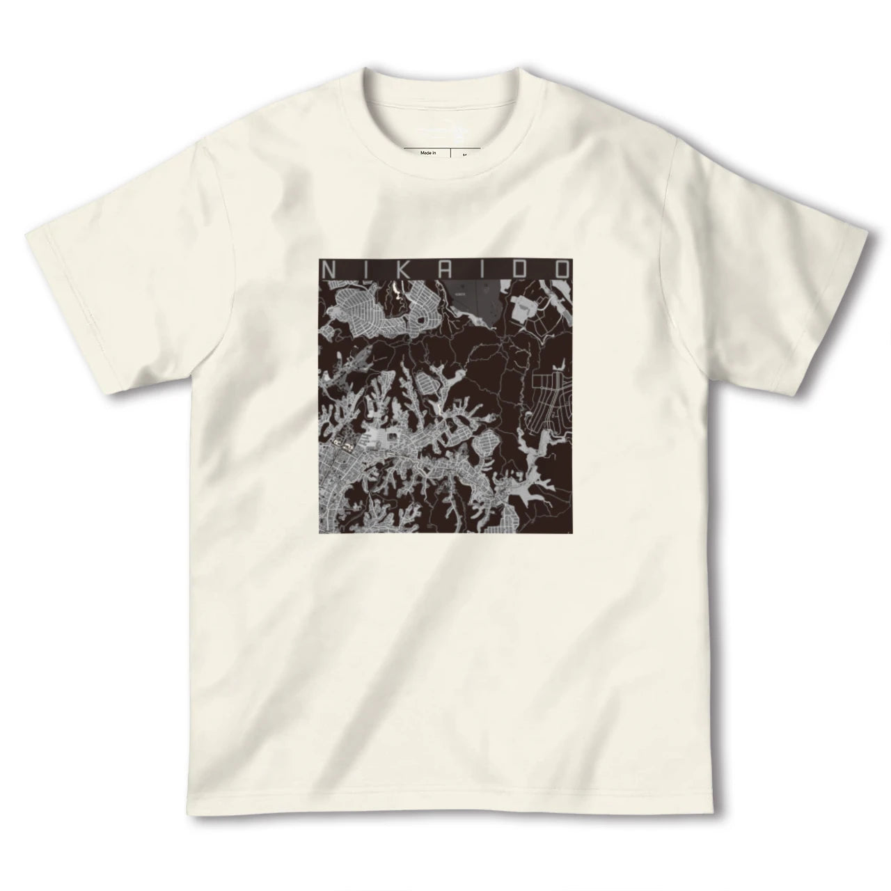 【二階堂(神奈川県)】地図柄ヘビーウェイトTシャツ