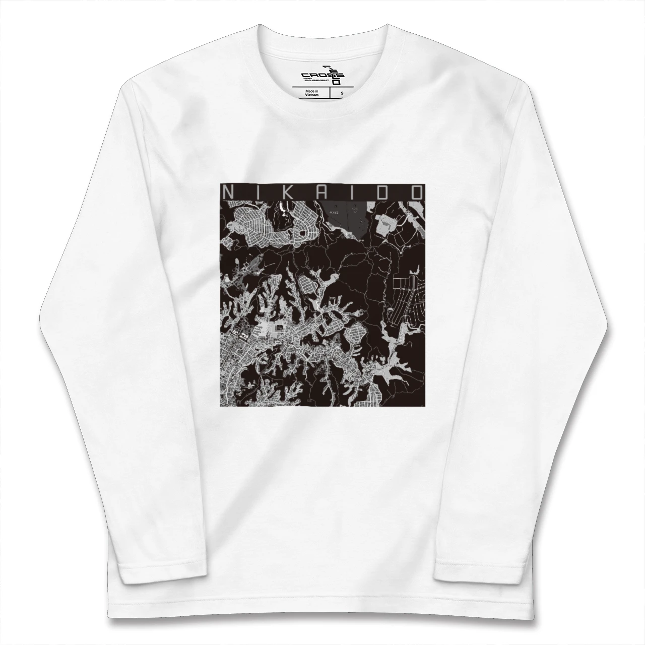 【二階堂(神奈川県)】地図柄ロングスリーブTシャツ