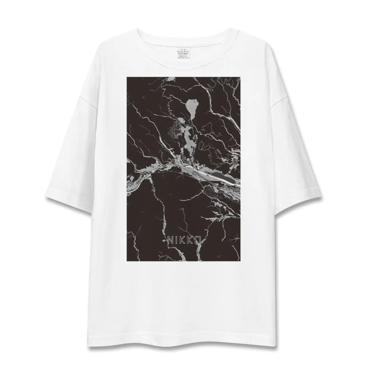 【日光(栃木県)】地図柄ビッグシルエットTシャツ