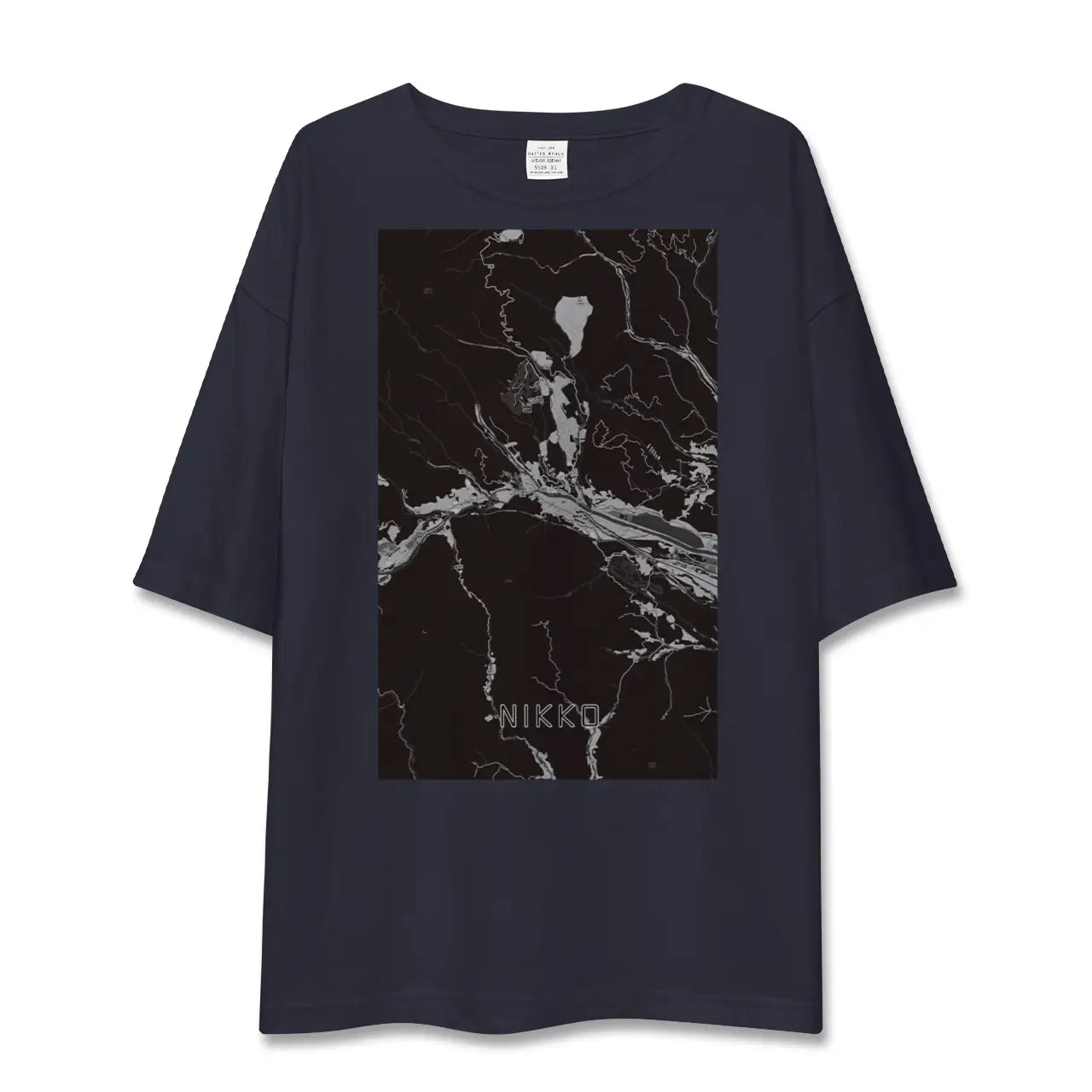 【日光(栃木県)】地図柄ビッグシルエットTシャツ