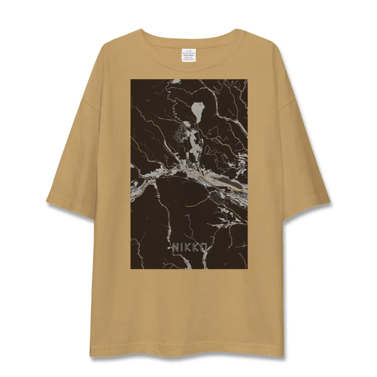 【日光(栃木県)】地図柄ビッグシルエットTシャツ