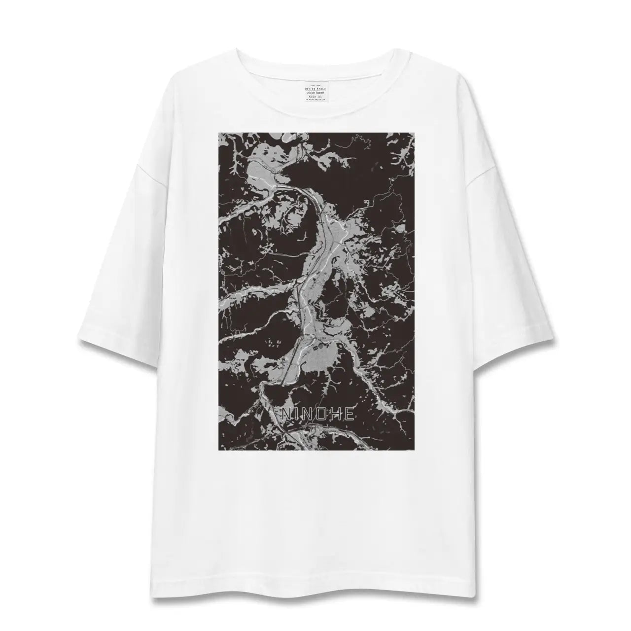 【二戸(岩手県)】地図柄ビッグシルエットTシャツ