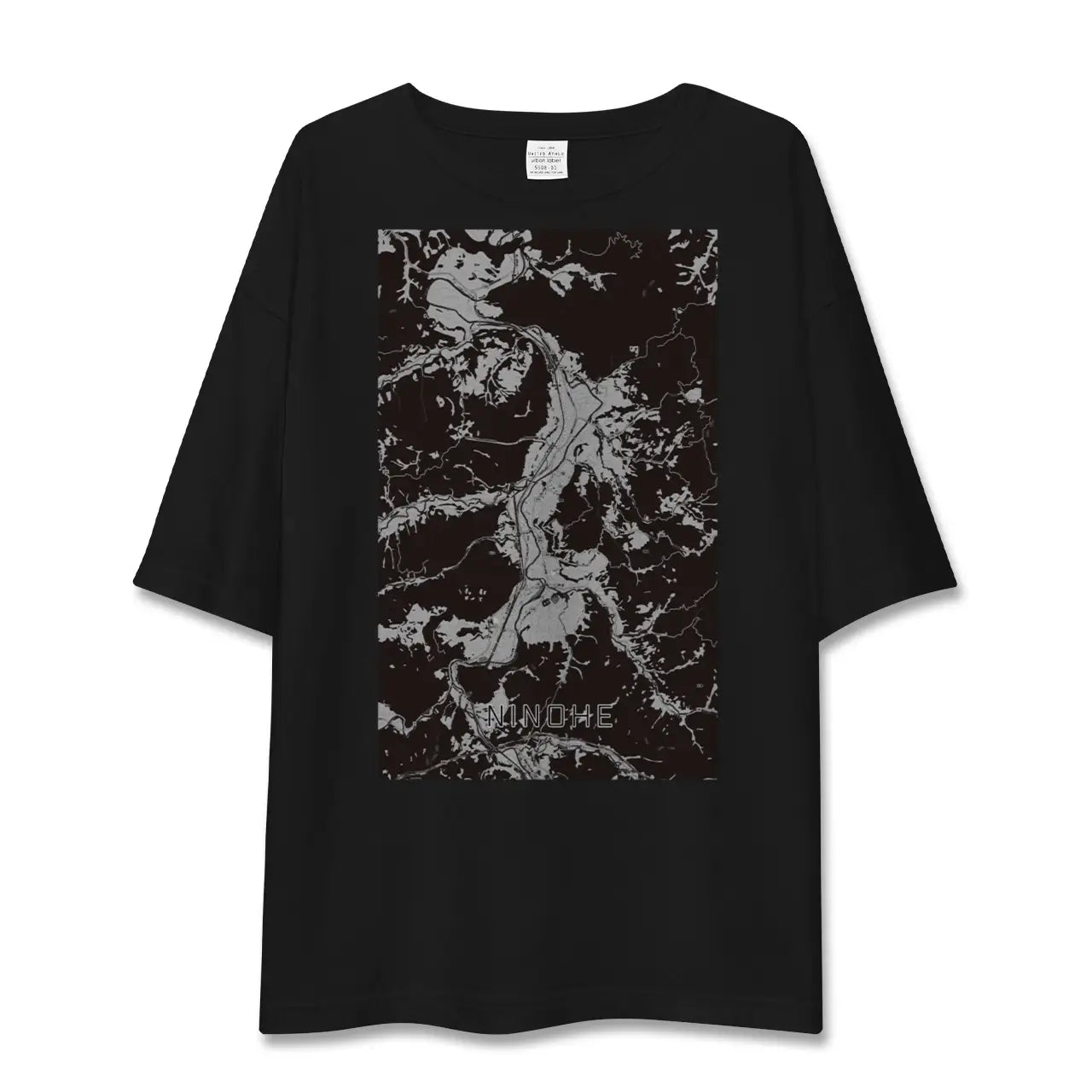 【二戸(岩手県)】地図柄ビッグシルエットTシャツ