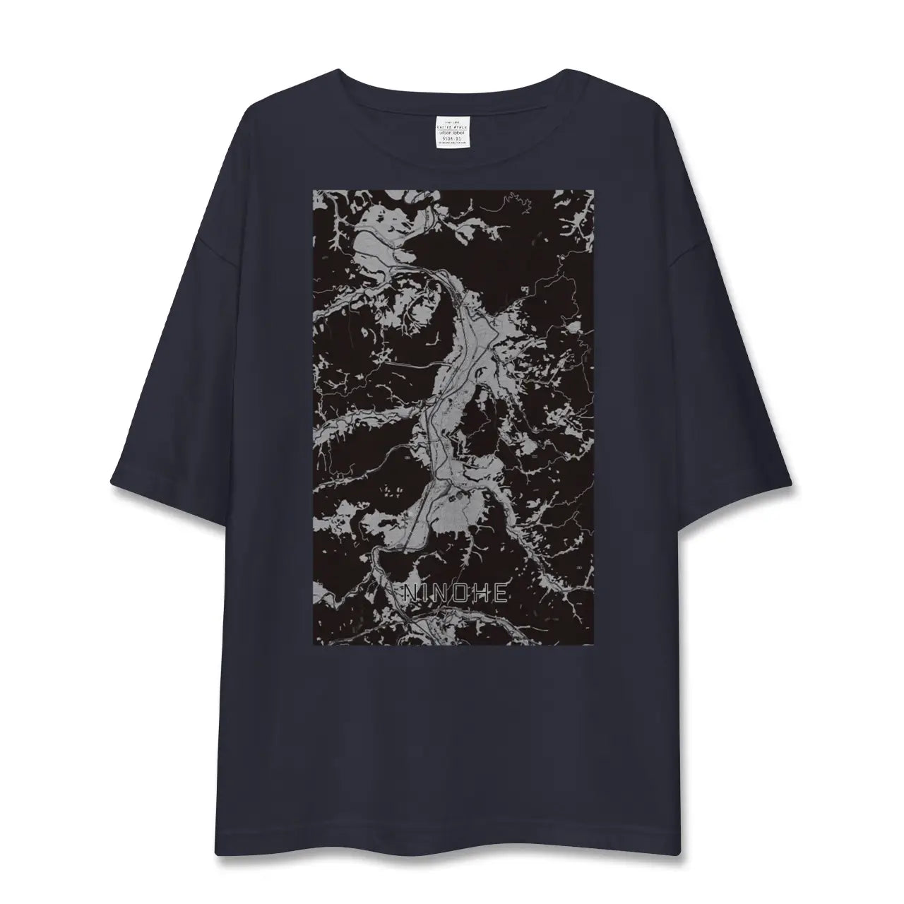 【二戸(岩手県)】地図柄ビッグシルエットTシャツ
