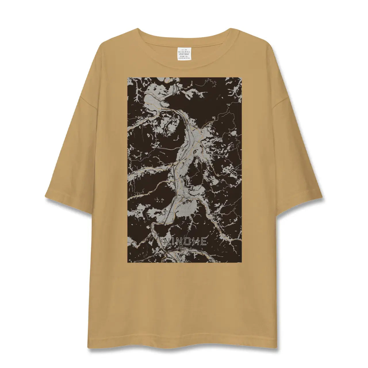 【二戸(岩手県)】地図柄ビッグシルエットTシャツ