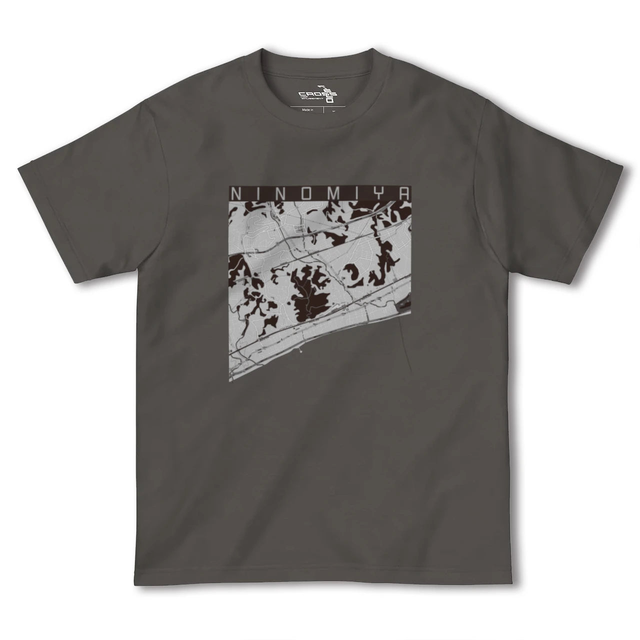 【二宮(神奈川県)】地図柄ヘビーウェイトTシャツ