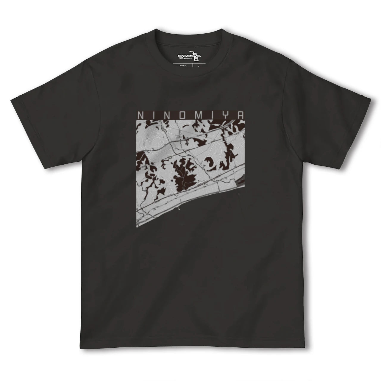 【二宮(神奈川県)】地図柄ヘビーウェイトTシャツ