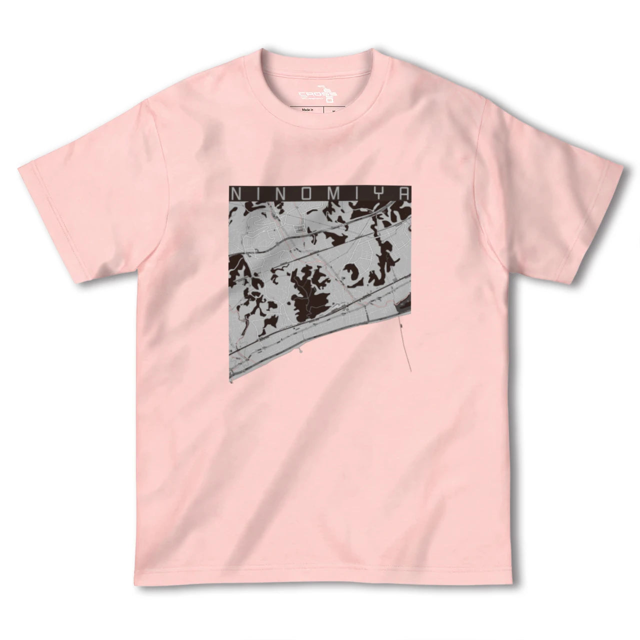 【二宮(神奈川県)】地図柄ヘビーウェイトTシャツ